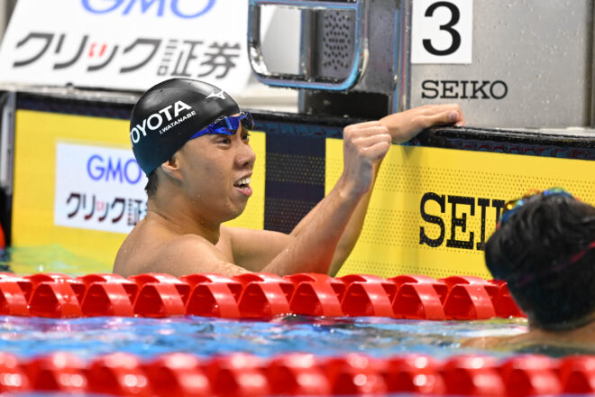 渡辺が200m平泳ぎで復活の狼煙を上げる泳ぎで快勝（第99回日本選手権