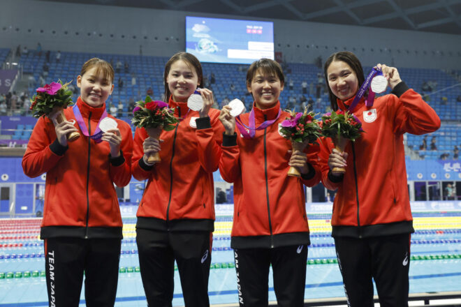 今井が200m平泳ぎで銅メダル獲得 女子4×200mリレーは銀メダル［第19回